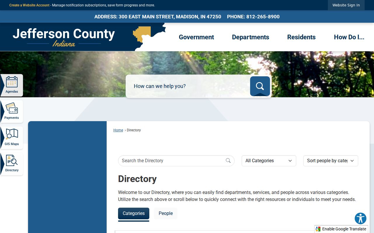 Jefferson County court docket county directory