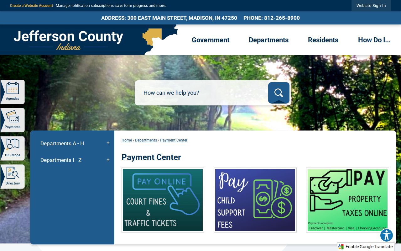 Jefferson County civil docket payment center