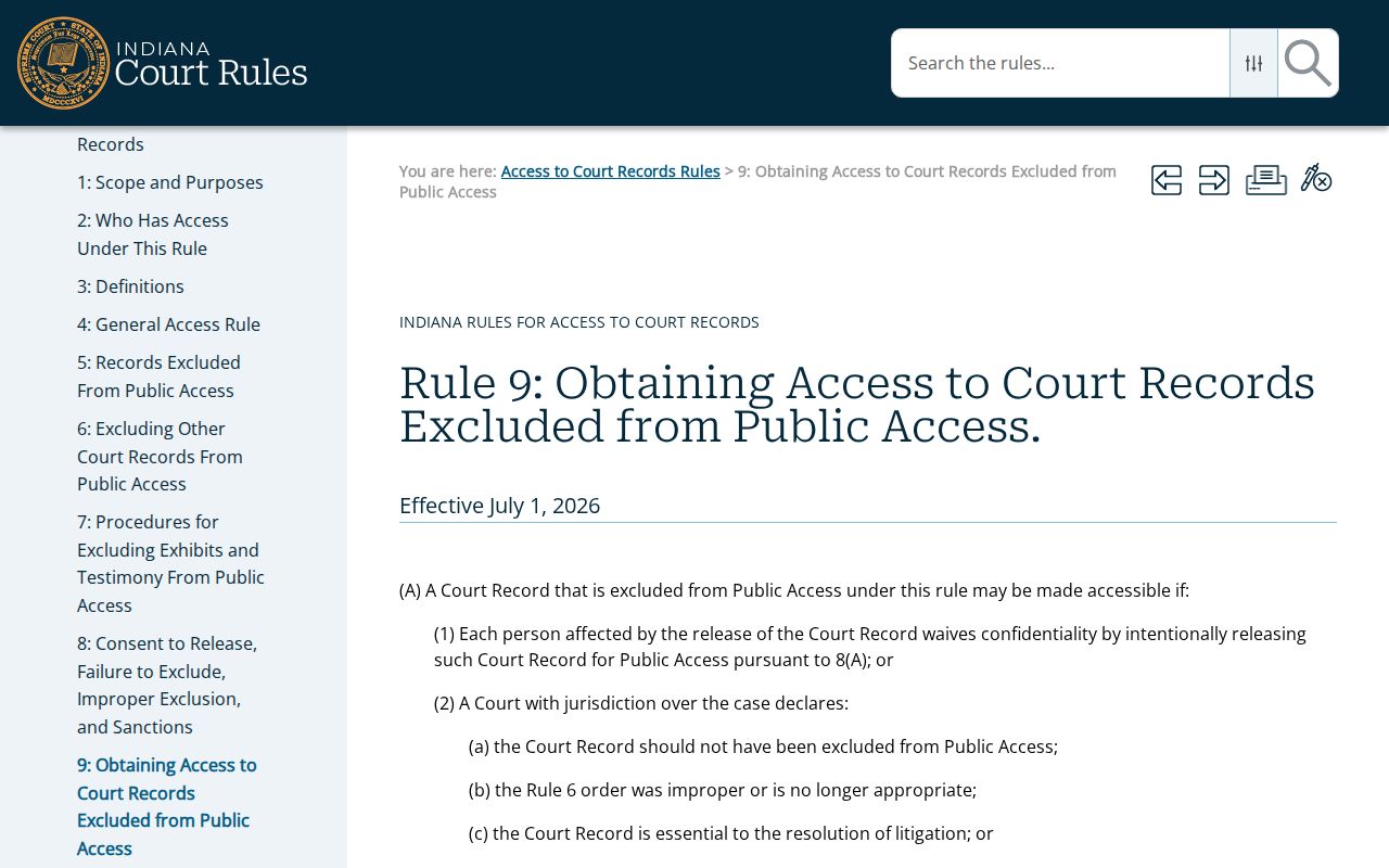 Jefferson County court records extraordinary access procedure