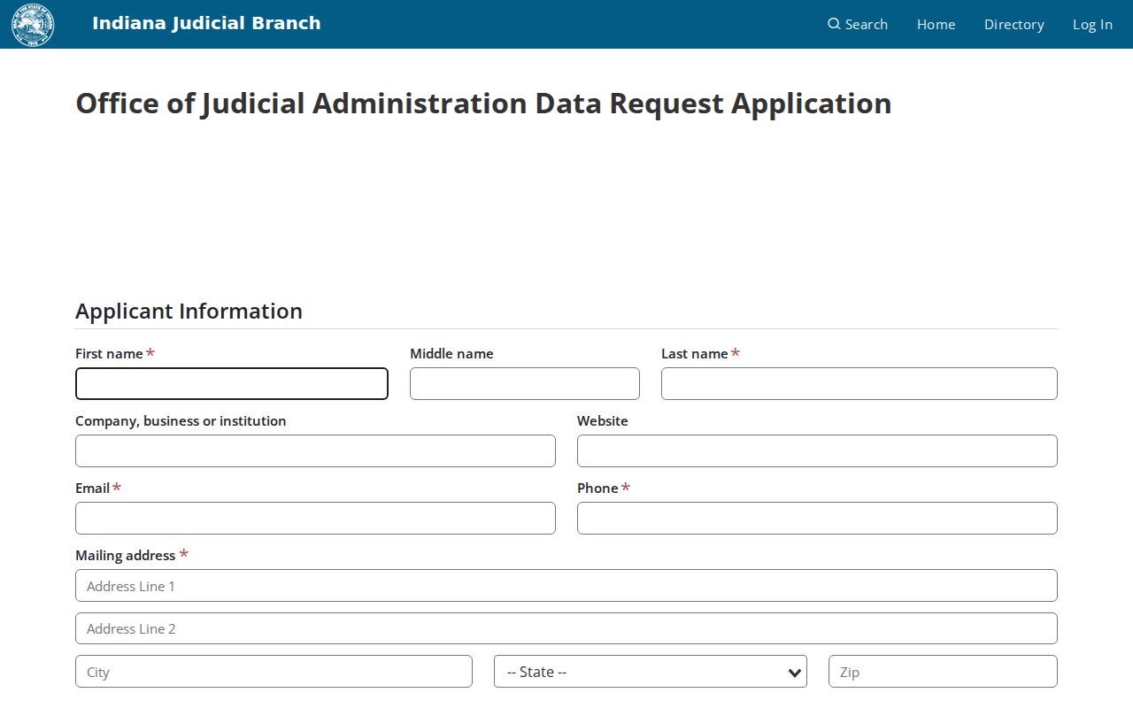 Jefferson County case search OJA application
